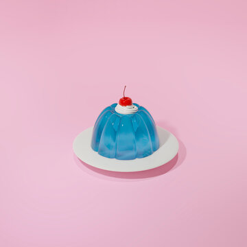 Blue Gelatin Dessert