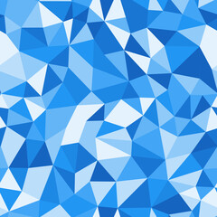 Obraz premium Abstract background with mosaic triangle shapes. Compact triangles size. Repeatable pattern. Azure Waters color palette. Creative vector tiles. Seamless vector illustration.