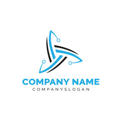 trinity logo design, vector logo design, illustration 