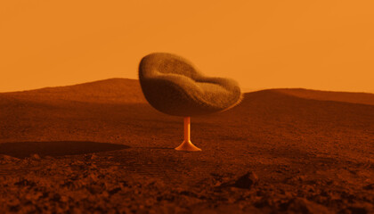 armchair in the desert