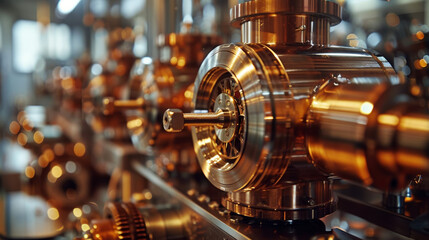 Precision machinery with metallic sheen reflecting expertise in engineering and technology.