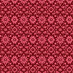 Flat Elegant decorative floral pattern vector design. Colorful floral pattern suitable for background, texture, fabric, wrapping, textile, clothing, print or others.