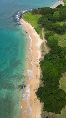 Aerial view from the governor beach at Sao Tome,Africa.