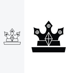 JEWELLERY LOGOS, diamond crown, Line art style and silhouette stylish.