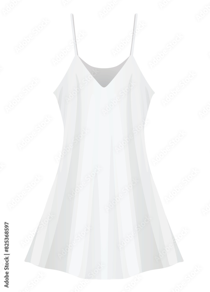 Wall mural Silk sleeping dress. vector illustration