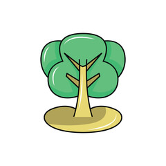 tree logo, a tree always depicts a meaning of usefulness or profit for a company. logo modern sign template. solid color style.