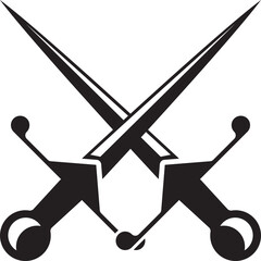 Crossed Swords Glyph Icon