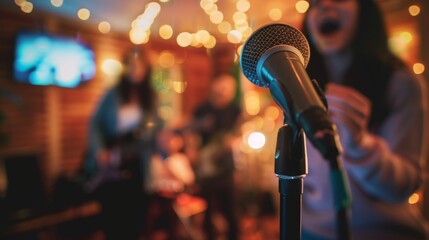 Singalongs and impromptu karaoke sessions as the family lets loose and enjoys the music.