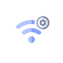 vector wifi icon in flat design
