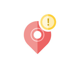 vector gps icon in flat design