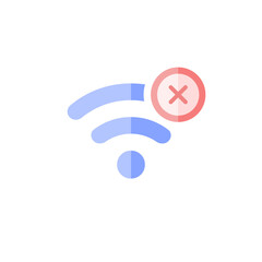 vector wifi icon in flat design