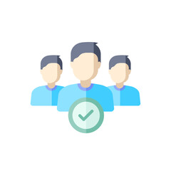 vector male avatar icon in flat design