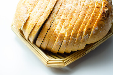 Polish artisan bread on the sourdough, homemade baking of delicious  bread