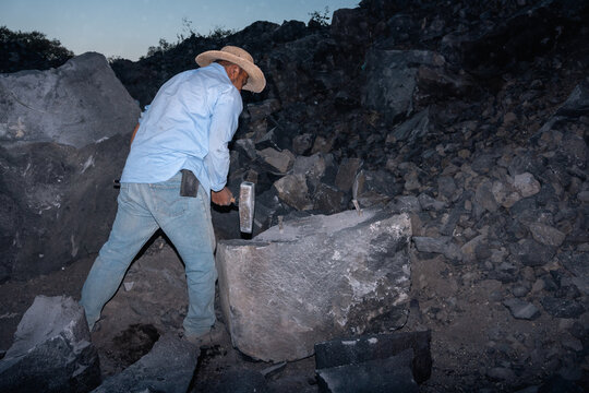 Extraction Work in Mexican Quarry