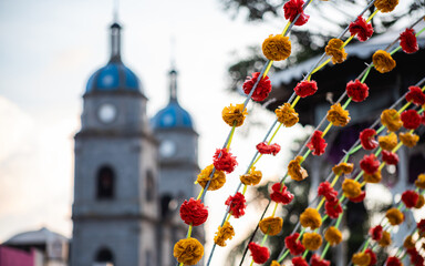 Decorations on the Day of Death in Tuxpan Jalisco, Mexico