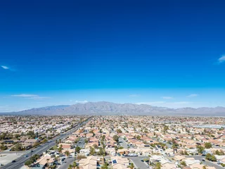 Fototapete Aerial view of North Las Vegas. © Wirestock