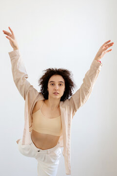 Young Woman Performing Contemporary Dance