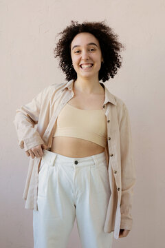 A young woman reveals that she's lost weight