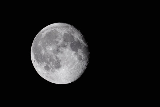 Near full waxing moon