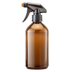 Blank Amber Brown Plastic Sprayer Bottle for Detergent