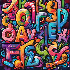 Creative Alphabet Art: Colorful and Imaginative Typography Designs for Educational and Decorative Use