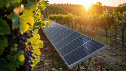 Discover the innovative integration of solar panels in agriculture, showcasing the harmonious blend...