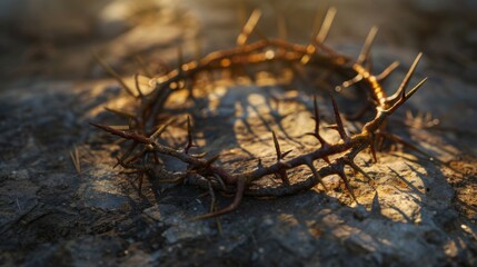 Crown of Thorns in Sunset Light