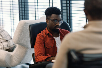 Tech Startup Founder in Discussion