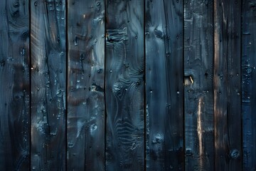 A closeup of an old wooden door, painted in shades of teal and brown, showcasing the texture of wood with visible cracks between planks
