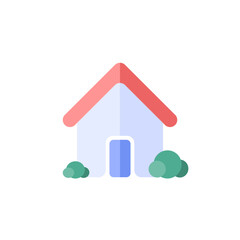 vector home icon in flat design