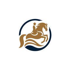 equestrian logo,riding horse vector, coaching logo