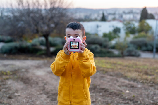 Selfie Fun With Instant Print Camera.