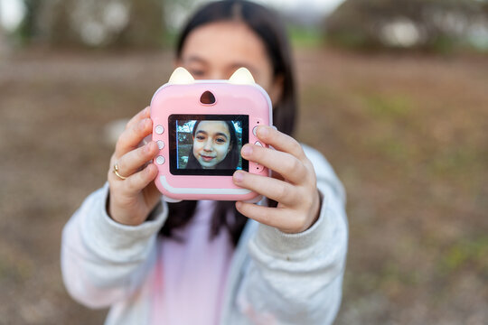 Fun With Instant Camera At Sunset.