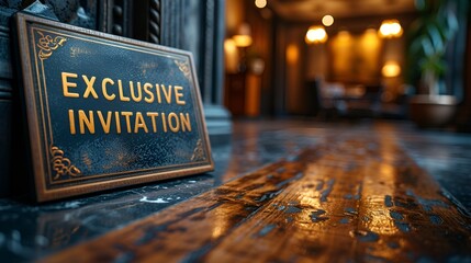 “EXCLUSIVE ACCESS” sign - VIP - Very important - exclusive access - formal invitation  - background - wallpaper - graphic resource 