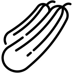 zucchini line icon