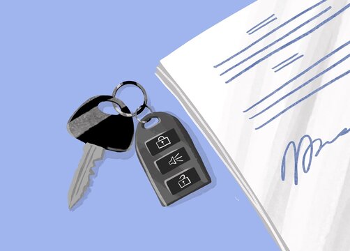 Rent car concept background