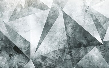 Abstract geometric pattern with a textured background in shades of gray.