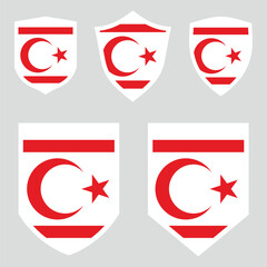 Turkish Republic of Northern Cyprus Set shield frame