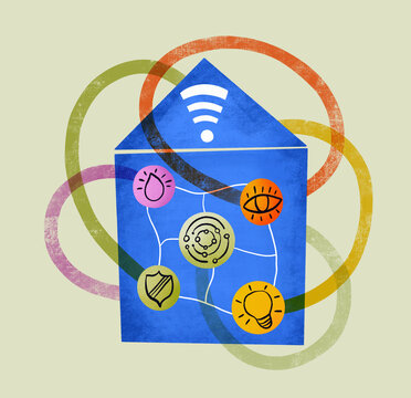 Illustration of Smart Home Interface
