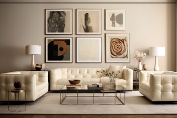 Imagine a modern living room with arectangle sofa that has adjustable armrests and headrests. royal, luxury