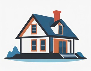 house vector icon on white background, logo