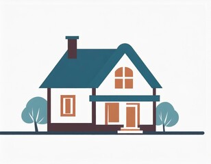 house vector icon on white background, logo
