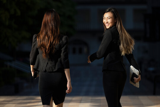 asian female business colleagues