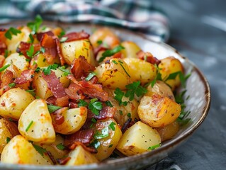 Burning Love: A Taste of Denmark with Danish Potatoes and Fried Bacon