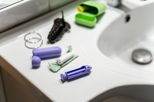 Reusable Silicone Tampon Applicator Set. Feminine Hygiene Products