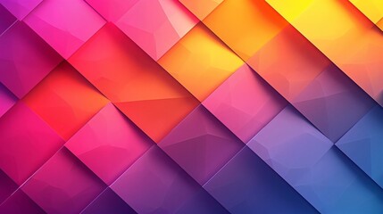 colorful gradient design background, geometric polygonal modernism in rainbow colors