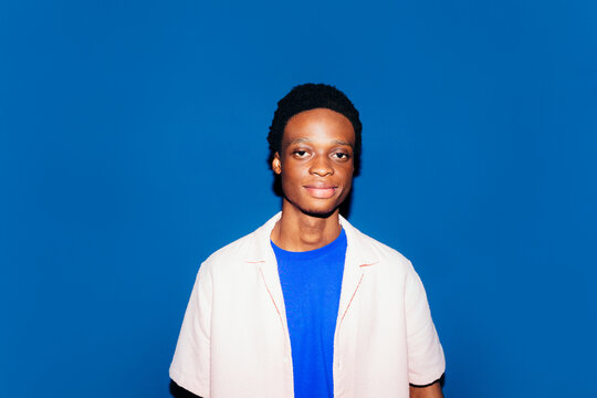 Teenager with smug face