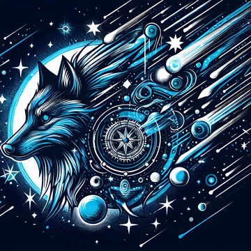 "Tribal Celestial: A Arte do Lobo Estrela Azul&rdquo;