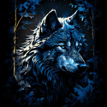 wolf in the night