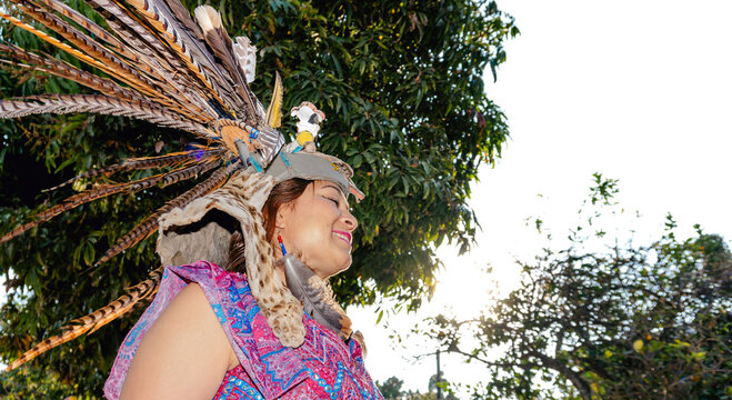 Mexican Dancer in Traditional Costume